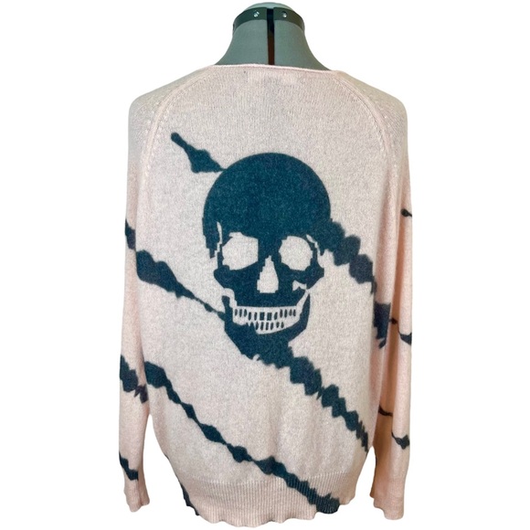 Skull Cashmere Sweaters - 360 SKULL CASHMERE 100% Cashmere Sweater S Small 4 6 Oversized Top Shirt Pink